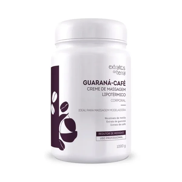 VITTA GUARANA-CAFÉ CREME DE MASSAGEM HIPERÊMICO 1000 G