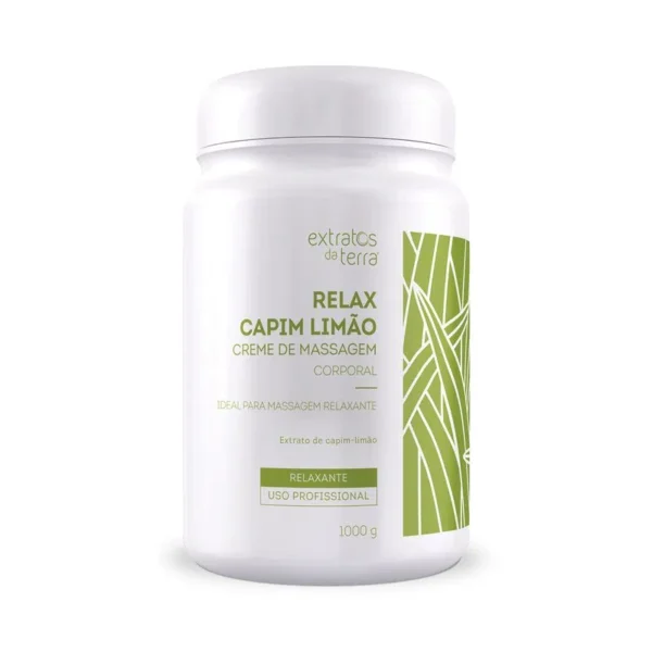 RELAX CAPIM LIMÃO CREME DE MASSAGEM CORPORAL 1000 G RELAX CAPIM LIMÃO CREME DE MASSAGEM CORPORAL 1000 G