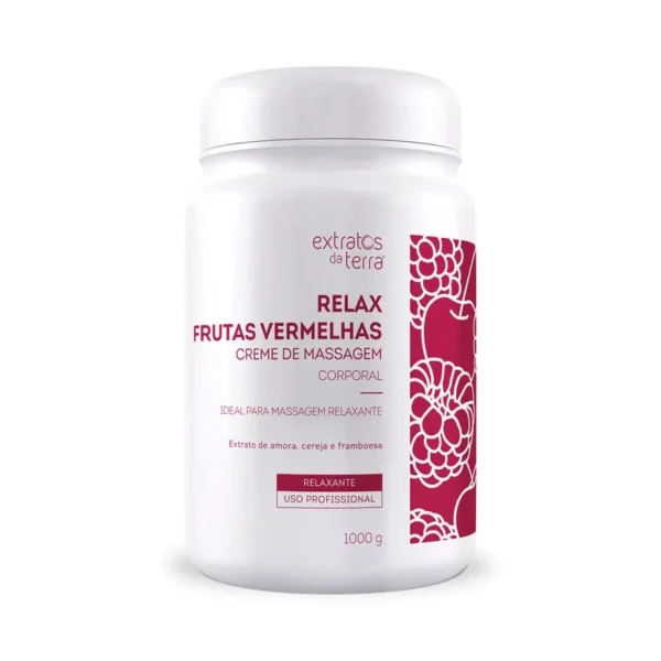 Relax Frutas Vermelhas Creme de Massagem